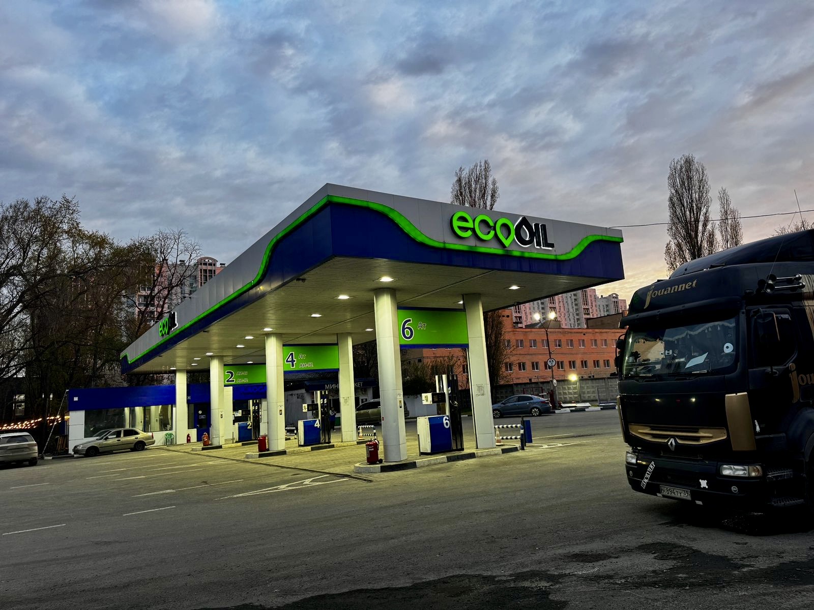 Фасад АЗС Ecooil